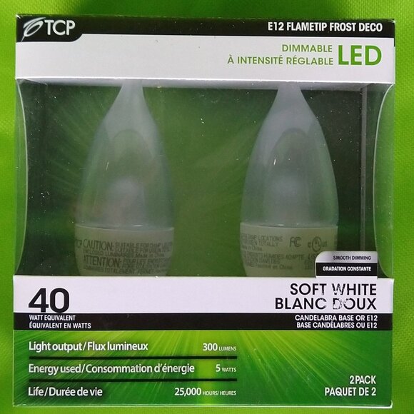 NWOT TCP Frost White Candle Stick Lights 12 pc - Picture 2 of 6